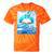 Frutiger Aero Aesthetic Tech Book Butterfly Tie-Dye T-Shirts Orange Tie-Dye