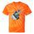 Frutiger Aero Aesthetic Tech Computer Aquarium Fishes Tie-Dye T-Shirts Orange Tie-Dye