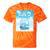 Frutiger Aero Aesthetic Tech Kawaii Milk Underwater Fishes Tie-Dye T-Shirts Orange Tie-Dye