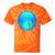 Frutiger Aero Aesthetic Tech Orb Fishes Raglan Baseball Tee Tie-Dye T-Shirts Orange Tie-Dye