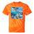 Frutiger Aero Retro Vibes Premium Tri-Blend Tie-Dye T-Shirts Orange Tie-Dye