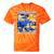 Frutiger Aero Retro Vibes Y2K 90's Vibes Tie-Dye T-Shirts Orange Tie-Dye