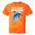 Frutiger Aero Splashy Dolphin Y2k Aesthetic Graphic Premium Tie-Dye T-Shirts Orange Tie-Dye