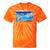 Frutiger Aero Y2k 2000s Tie-Dye T-Shirts Orange Tie-Dye