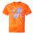 Frutiger Aero Y2K Chrome Phone Butterfly Tie-Dye T-Shirts Orange Tie-Dye