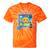 Frutiger Aero Y2K Meme Graphic 2000s Nostalgia Tie-Dye T-Shirts Orange Tie-Dye