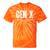Gen X Caffeine Sarcasm 90s Nostalgia Men Women Graphic Tie-Dye T-Shirts Orange Tie-Dye