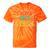 I Love 70's Music Retro Style Nostalgia Vibe 1970 70's Party Premium Tri-Blend Tie-Dye T-Shirts Orange Tie-Dye