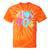 I Love 90's Retro Style Nostalgia Vibe 1990's Party Tie-Dye T-Shirts Orange Tie-Dye