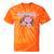 Nostalgia 80s 90s Retro Style Graphics Rose Pink Flower Tie-Dye T-Shirts Orange Tie-Dye