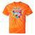 Nostalgia Love Tees -Adults Small Casual Festive Classic Fit T-Shirt Round Neck Straight Fit Collarless Short Sleeve Solid Lightweight Tie-Dye T-Shirts Orange Tie-Dye