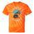 Retro Grammophone Never Forget Nostalgia Vintage Tie-Dye T-Shirts Orange Tie-Dye