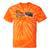 Retro Nostalgia 1980s Love Graphic Tie-Dye T-Shirts Orange Tie-Dye