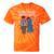 Running Together Always Connected Anime Nostalgia Message Tie-Dye T-Shirts Orange Tie-Dye