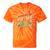 Vintage 1980 Retro Badge Decade Nostalgia Graphic Emblem Tie-Dye T-Shirts Orange Tie-Dye