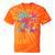 Vintage 80s Costume Nostalgia 1980s Fashion Cute Girls Women Tie-Dye T-Shirts Orange Tie-Dye