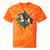 Vintage Carousel Horse Merry Go Round Nostalgia Art Premium Tie-Dye T-Shirts Orange Tie-Dye