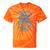 Vintage Racing Automotive Nostalgia Distressed Car Premium Tri-Blend Tie-Dye T-Shirts Orange Tie-Dye