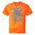 Vintage Racing Automotive Nostalgia Distressed Car Tie-Dye T-Shirts Orange Tie-Dye