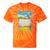 Women's Frutiger Aero Aesthetic Rainbow Glitch Art Tie-Dye T-Shirts Orange Tie-Dye