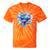 Women's Frutiger Aero Y2K Fish Tie-Dye T-Shirts Orange Tie-Dye