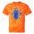 Yk2 Grunge Earthy Blue Cat With Stars Tomboy 90s Nostalgia Premium Tri-Blend Tie-Dye T-Shirts Orange Tie-Dye