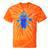 Yk2 Grunge Earthy Blue Cat With Stars Tomboy 90s Nostalgia Tie-Dye T-Shirts Orange Tie-Dye