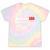 1970's Lemon Labs Quaalude 300 Label Reproduction Nostalgia Premium Tri-Blend Tie-Dye T-Shirts Hazy Rainbow Tie-Dye