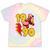 1990 Retro Roller Skate Vintage 90s Nostalgia Collector Tie-Dye T-Shirts Hazy Rainbow Tie-Dye