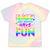 80's Girls Just Wanna Have Fun Nostalgia 1980s Style Premium Tri-Blend Tie-Dye T-Shirts Hazy Rainbow Tie-Dye
