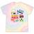 80's Vintage Cassette Tape Nostalgia Mixtape Era 1980s Retro Premium Tri-Blend Tie-Dye T-Shirts Hazy Rainbow Tie-Dye