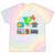 80's Vintage Cassette Tape Nostalgia Mixtape Era 1980s Retro Tie-Dye T-Shirts Hazy Rainbow Tie-Dye
