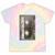 90s MUSIC NOSTALGIA GRAPHIC Raglan Baseball Tee Tie-Dye T-Shirts Hazy Rainbow Tie-Dye