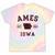 Ames Iowa Est 1864 Nostalgia Tie-Dye T-Shirts Hazy Rainbow Tie-Dye