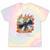 Buffering Glitched CD On Fire 2000s Nostalgia Tie-Dye T-Shirts Hazy Rainbow Tie-Dye