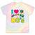Dad I Love The 80's Retro 80s Nostalgia For Dad Premium Tri-Blend Tie-Dye T-Shirts Hazy Rainbow Tie-Dye