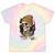 Elder Emo Skeleton Beanie Nostalgia Scene Aesthetic Tie-Dye T-Shirts Hazy Rainbow Tie-Dye