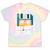 Floppy Disk Retro Tech Nostalgia Old School Computing Humor Tie-Dye T-Shirts Hazy Rainbow Tie-Dye