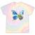 Frutiger Aero Aesthetic Butterfly Computer Fishes Scenery Tie-Dye T-Shirts Hazy Rainbow Tie-Dye