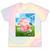 Frutiger Aero Aesthetic Tech Kawaii Strawberry Milk Fishes Tie-Dye T-Shirts Hazy Rainbow Tie-Dye