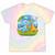 Frutiger Aero Y2K Fashion Trends Statement Piece Tech Orange Premium Tie-Dye T-Shirts Hazy Rainbow Tie-Dye