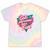 Girls Just Wanna Have Fun Retro 80s Nostalgia Night Out Tie-Dye T-Shirts Hazy Rainbow Tie-Dye