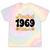 Limited 1969 Edition Retro Nostalgia Art Tie-Dye T-Shirts Hazy Rainbow Tie-Dye