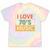 I Love 70's Music Retro Style Nostalgia Vibe 1970 70's Party Tie-Dye T-Shirts Hazy Rainbow Tie-Dye