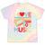 I Love 90's Music Retro Style Nostalgia Cassette 1990s Party Premium Tri-Blend Tie-Dye T-Shirts Hazy Rainbow Tie-Dye