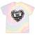 Mixed Tape Emotions Music Lover Nostalgia Quote Tie-Dye T-Shirts Hazy Rainbow Tie-Dye
