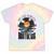 Music Old School Nostalgia Record Tie-Dye T-Shirts Hazy Rainbow Tie-Dye