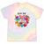 Nostalgia Love Tees -Adults Small Casual Festive Classic Fit T-Shirt Round Neck Straight Fit Collarless Short Sleeve Solid Lightweight Tie-Dye T-Shirts Hazy Rainbow Tie-Dye
