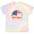 Please Be Patient With Me I'm From The 1900s Dad Vintage Raglan Baseball Tee Tie-Dye T-Shirts Hazy Rainbow Tie-Dye