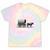 Please Be Patient I'm From The 1900s Oxen And Wagon Premium Tie-Dye T-Shirts Hazy Rainbow Tie-Dye